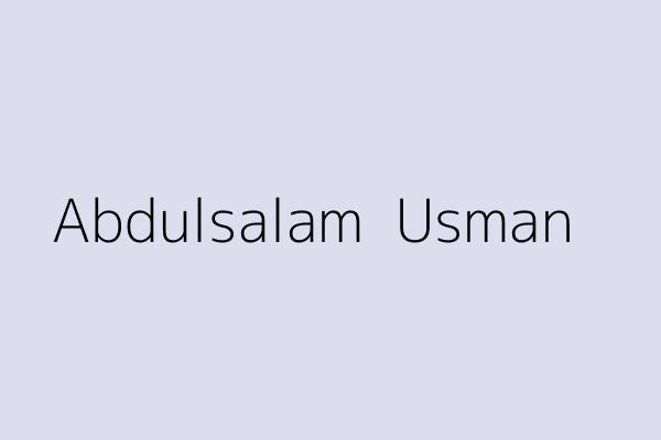 Abdulsalam  Usman